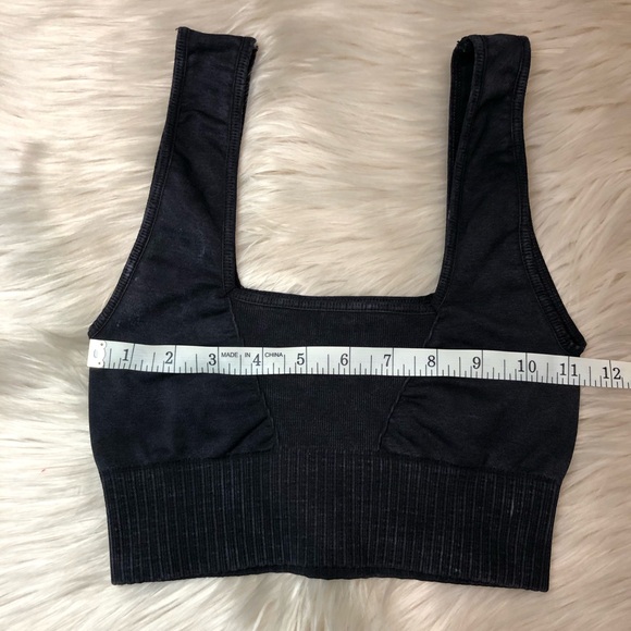 FREE PEOPLE Good Karma Square Neck Bra Crop Top XS/S - Picture 6 of 9